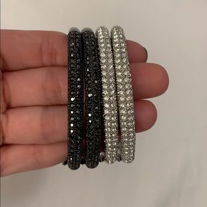 Lia Sophia Faux Diamond encrusted bracelets